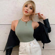 Women Solid Color Jumpsuit