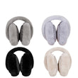 Women Foldable Plaid Fleece Earmuff