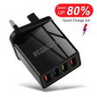 4 USB Port Fast Charger 3A Quick Charge Plug