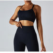 Women Push Up Cross Strap Sexy Seamless Yoga Bra