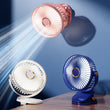 Desk Clip On Fan Portable Desktop Fan with Night Light