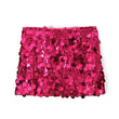 Sexy Women Fashion Low Waist Side Zipper Sequin Mini Skirt