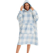 Fleece Warm Hooded Wearable Blanket