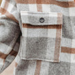 Women's Plaid Flannel Long Sleeve Lapel Button Pocketed Shacket