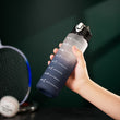 800ml Motivational Water Bottle with Time Marker Straw Leakproof Tritian Frosted Portable Reusable Fitness Sport Bottle