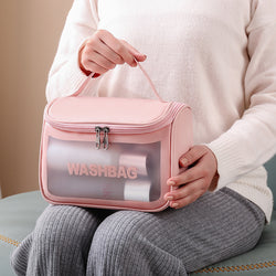 Clear Makeup Cosmetic Bag with Handle Storage Bag