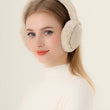 Women Foldable Plaid Fleece Earmuff