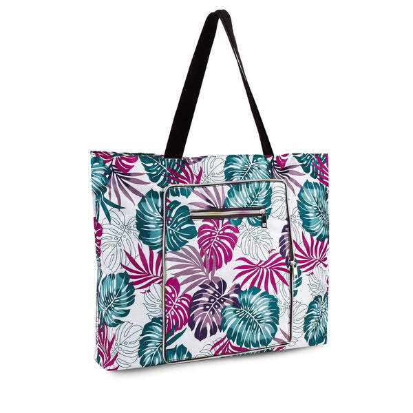 Foldable Large Waterproof Beach Bag Summer Travel Tote Bag with Zipper