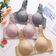 Women Non Steel Ring Front Buckle Underwear Bra