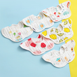 5pcs Cartoon Cotton Bibs Random Color
