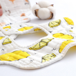 5pcs Cartoon Cotton Bibs Random Color