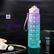 800ml Motivational Water Bottle with Time Marker Straw Leakproof Tritian Frosted Portable Reusable Fitness Sport Bottle