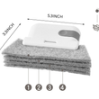 Groove Cleaning Tool Window Groove Cleaning Cloth with 2 Replace Brush Head