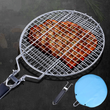 Stainless Steel Grilling Basket Portable Non-Stick Grill Basket with Handle