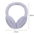 Women Foldable Plaid Fleece Earmuff