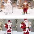 30cm Rustic Christmas Santa Claus Figurine Xmas Decoration