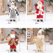 30cm Rustic Christmas Santa Claus Figurine Xmas Decoration