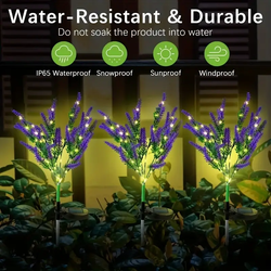 Outdoor Solar Lavender LED Lamp