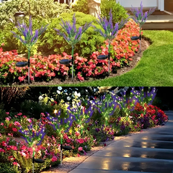 Outdoor Solar Lavender LED Lamp