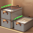 Fabric Storage Box Stackable Shelf Storage Basket with Cover