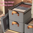Fabric Storage Box Stackable Shelf Storage Basket with Cover