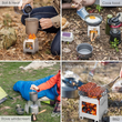 Detachable Portable Stainless Steel Outdoor Camping Oven