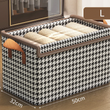 Fabric Storage Box Stackable Shelf Storage Basket with Cover