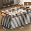 Fabric Storage Box Stackable Shelf Storage Basket with Cover
