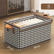 Fabric Storage Box Stackable Shelf Storage Basket with Cover