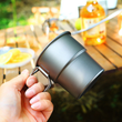 Folding Handle Stainless Steel Camping Cup