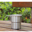 Folding Handle Stainless Steel Camping Cup