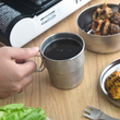 Folding Handle Stainless Steel Camping Cup