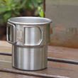 Folding Handle Stainless Steel Camping Cup