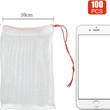100PCS Fruit Protection Bags Nylon Mesh Net Barrier Bags