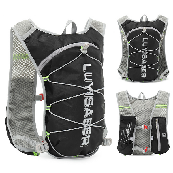 Extralight Hydration Backpack Reflective Camping Jogging Cycling Rucksack