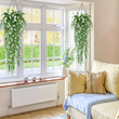 3pcs Plastic Ivy Hanging Plants with Flower