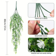 3pcs Plastic Ivy Hanging Plants with Flower
