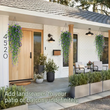 3pcs Plastic Ivy Hanging Plants with Flower