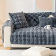 Imitation Fur Plush Sofa Cover Soft Sofa Slipcover