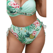 Women Plus Size Tripical Print Bikini Set