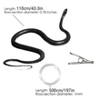 Snake Prank With String Clip Funny Large Realistic Rubber Snake