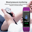 Heart Rate Blood Pressure Monitor Fitness Smart Bracelet Smartwatch