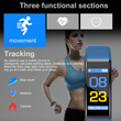 Heart Rate Blood Pressure Monitor Fitness Smart Bracelet Smartwatch