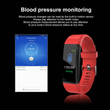 Heart Rate Blood Pressure Monitor Fitness Smart Bracelet Smartwatch