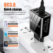 4 USB Port Fast Charger 3A Quick Charge Plug
