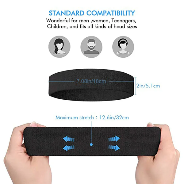 4pack Sweat Absorbtion Headbands