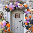 Halloween Wreath and  153pcs Halloween Balloon Garland Arch Kit Set