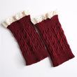 Women Knitted Lace Gaiter Leg Warmer