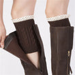 Women Knitted Lace Gaiter Leg Warmer