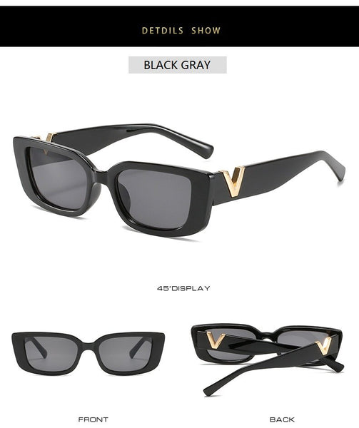 Retro Sunglasses Women  V Sun Glasses
